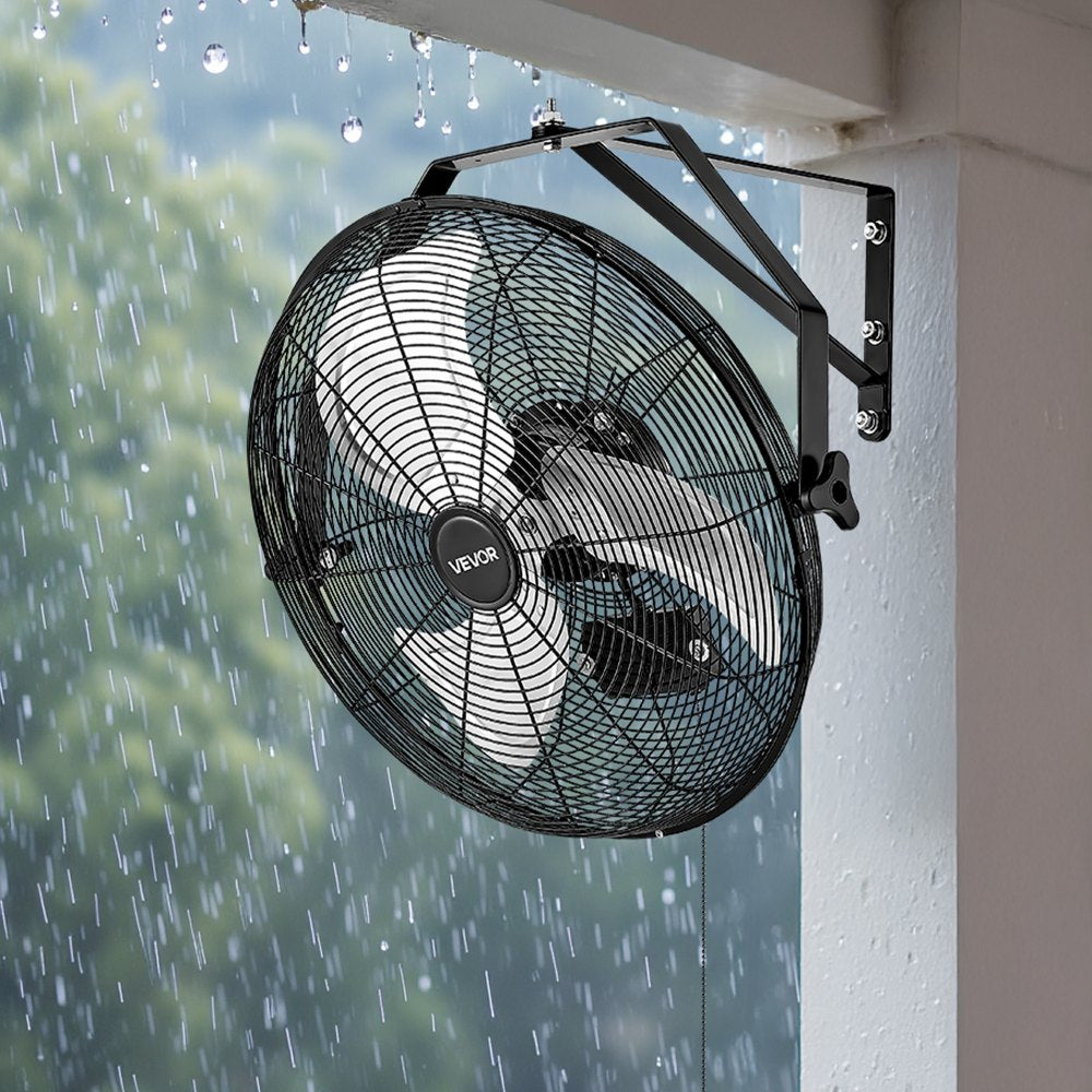 565mm Industrial Wall Mount Fan 3 Speed 4000 CFM Garage Warehouse Fan