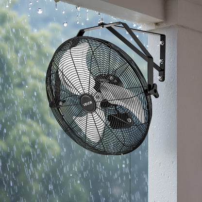 565mm Industrial Wall Mount Fan 3 Speed 4000 CFM Garage Warehouse Fan