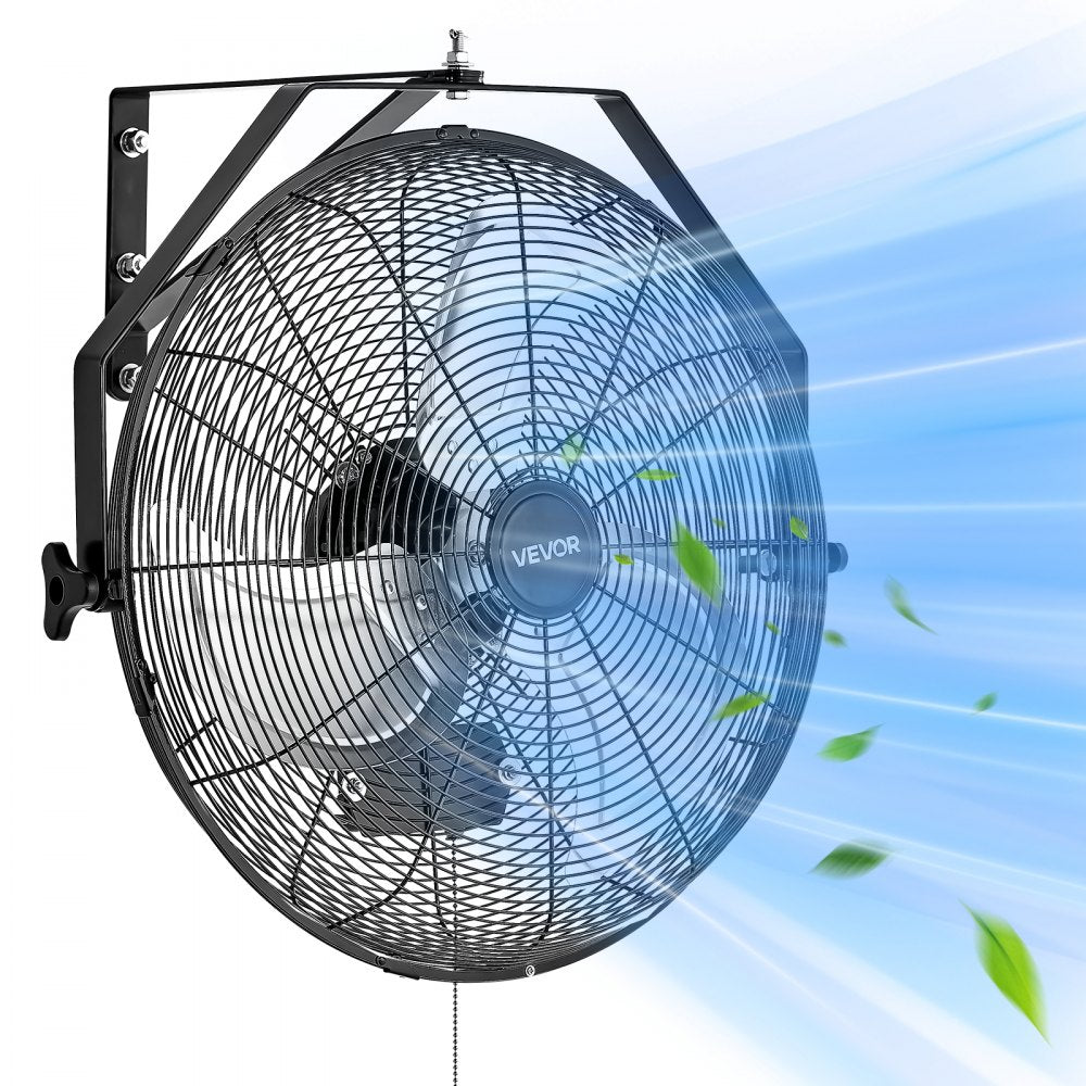 565mm Industrial Wall Mount Fan 3 Speed 4000 CFM Garage Warehouse Fan