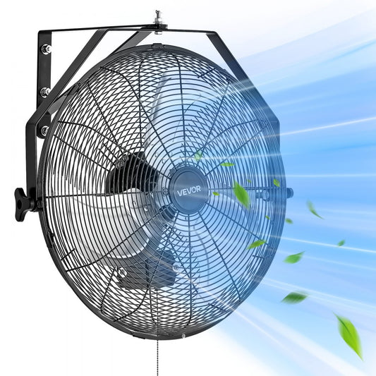 565mm Industrial Wall Mount Fan 3 Speed 4000 CFM Garage Warehouse Fan