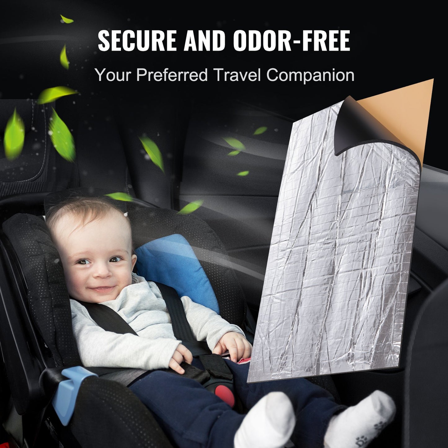 VEVOR Car Sound Deadening Mat, 400 mil 1.5sq.m Automotive Sound Deadener, High Density