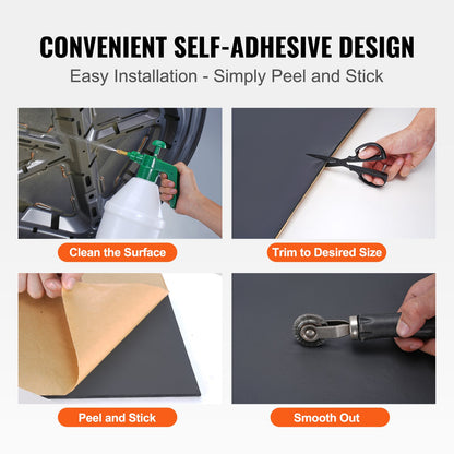 VEVOR Car Sound Deadening Mat, 210 mil 3.3sq.m Automotive Sound Deadener, High Density