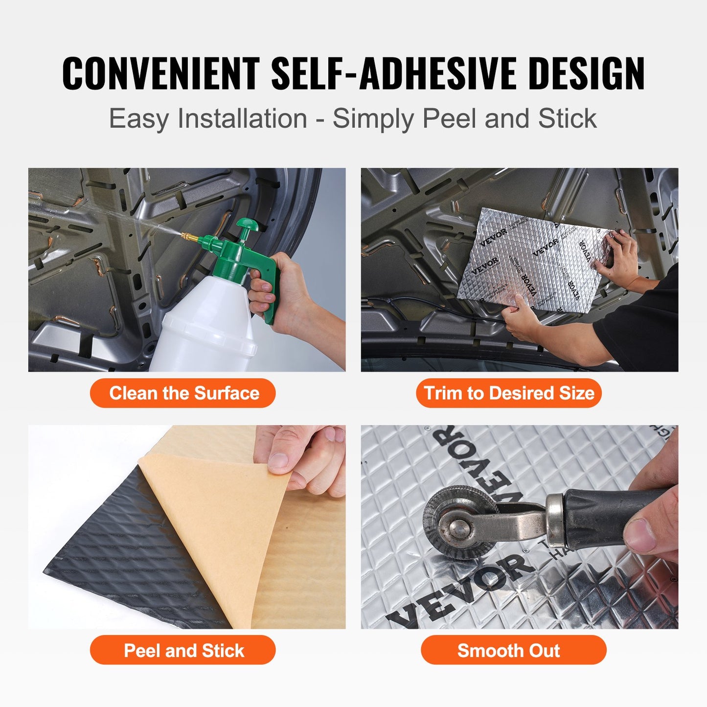 VEVOR Car Sound Deadening Mat, 80 mil 3.3sq.m Car Sound Dampening Material, Butyl