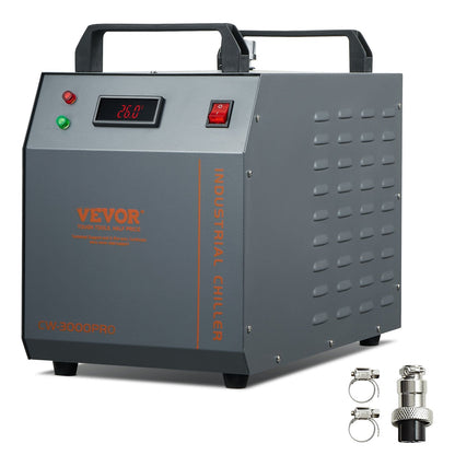 150W Air-Cooled Industrial Water Chiller with 12L Tank for Laser Engravers