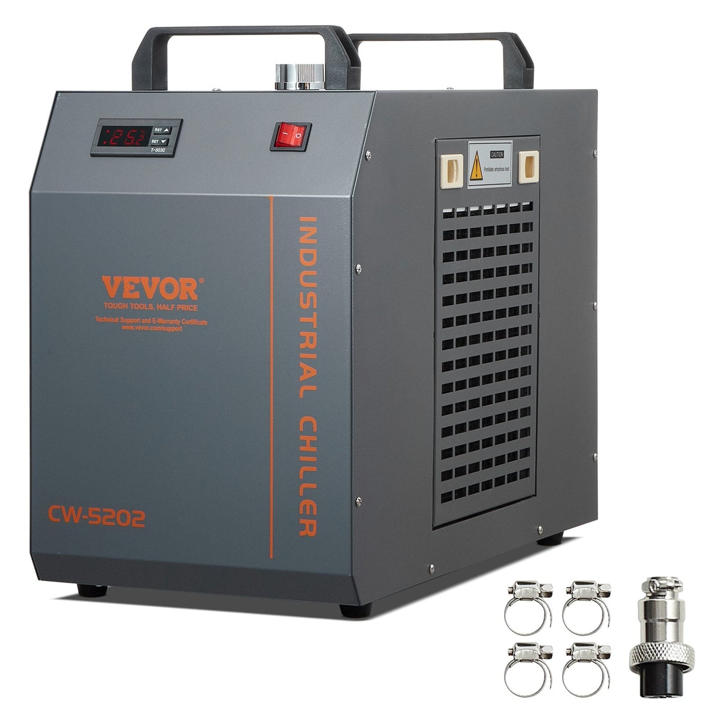 Industrial Water Chiller CW-5202, 7L Tank, 18 L/min Flow for Laser Engravers