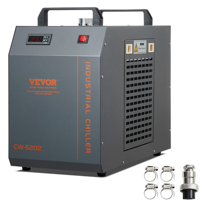Industrial Water Chiller CW-5202, 7L Tank, 18 L/min Flow for Laser Engravers