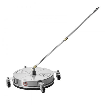 VEVOR 16.5" Pressure Washer Surface Cleaner 4 Wheels Stainless Steel 4000 Max PSI