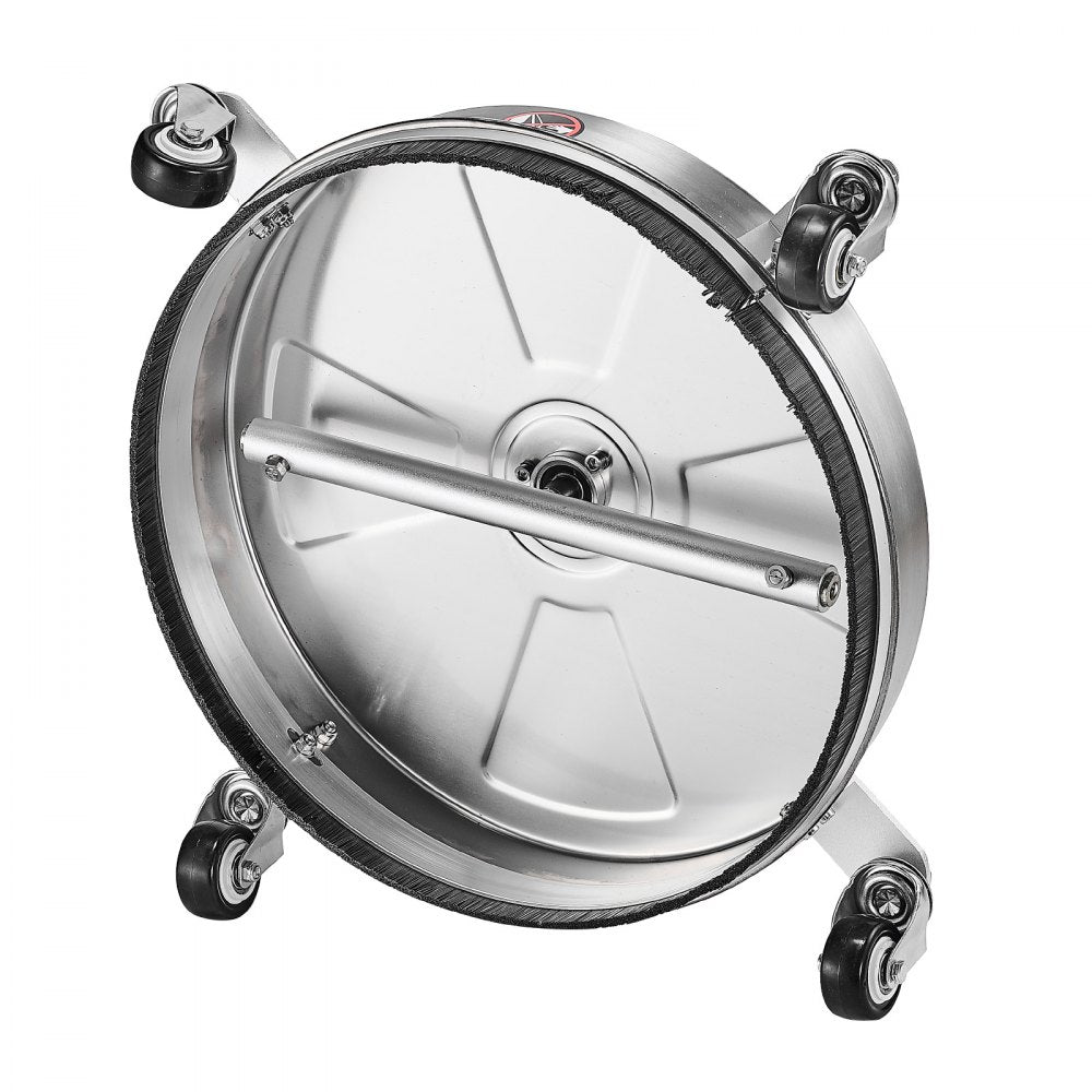 VEVOR 16.5" Pressure Washer Surface Cleaner 4 Wheels Stainless Steel 4000 Max PSI