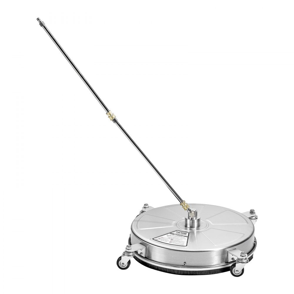 18" Pressure Washer Surface Cleaner 4 Wheels 4000 Max PSI 2 Extended Wands