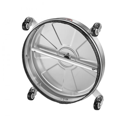 18" Pressure Washer Surface Cleaner 4 Wheels 4000 Max PSI 2 Extended Wands