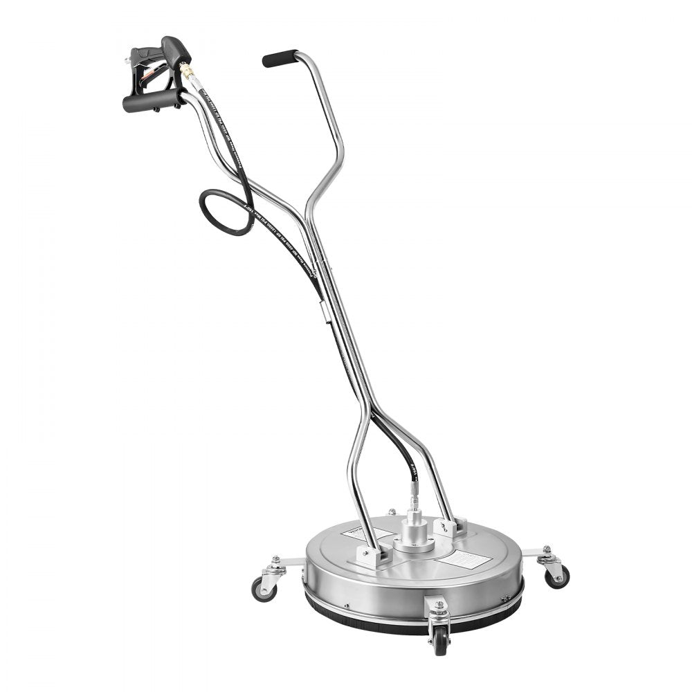 VEVOR 20" Pressure Washer Surface Cleaner 4 Wheels Dual Handle 4000 Max PSI