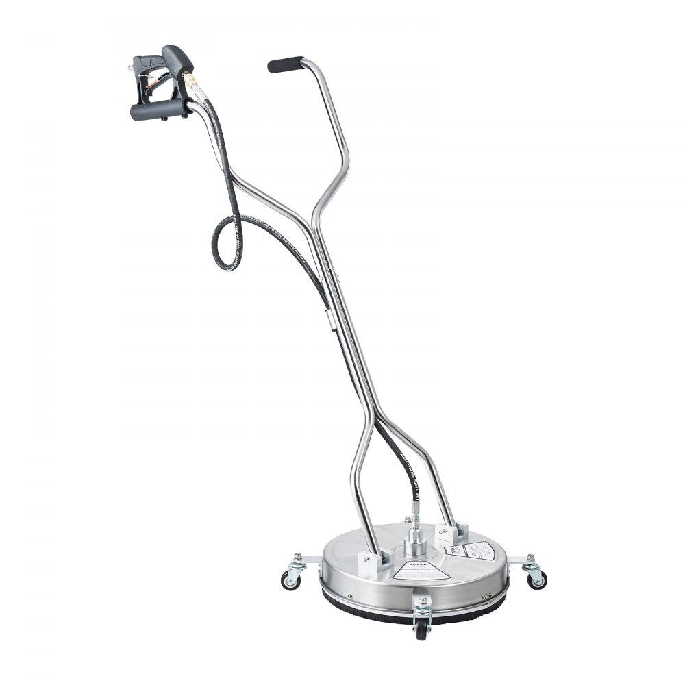 VEVOR 18" Pressure Washer Surface Cleaner 4 Wheels Dual Handle 4000 Max PSI