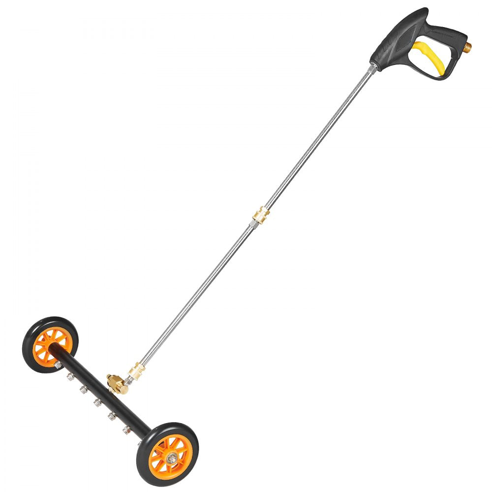VEVOR 24" Pressure Washer Undercarriage Cleaner with 2 Wheels 2 Extended Wands