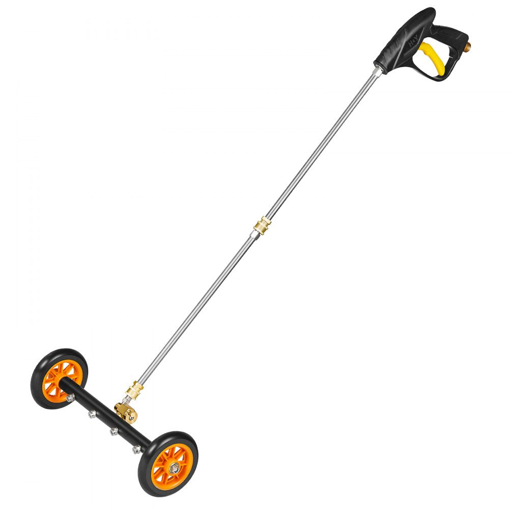VEVOR 16" Pressure Washer Undercarriage Cleaner with 2 Wheels 2 Extended Wands