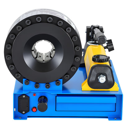High Pressure Hydraulic Hose Crimper, Manual Hose Crimping Tool with 8 Dies & 6-28mm Crimping Range, Suitable for Low & High-Pressure Oil Pipes, Gas/Water/Auto AC Hoses & Cable Joints