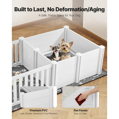 Dog Whelping Pen Box Adjustable Door Height for Medium Dog 1.86x0.97x0.5 m