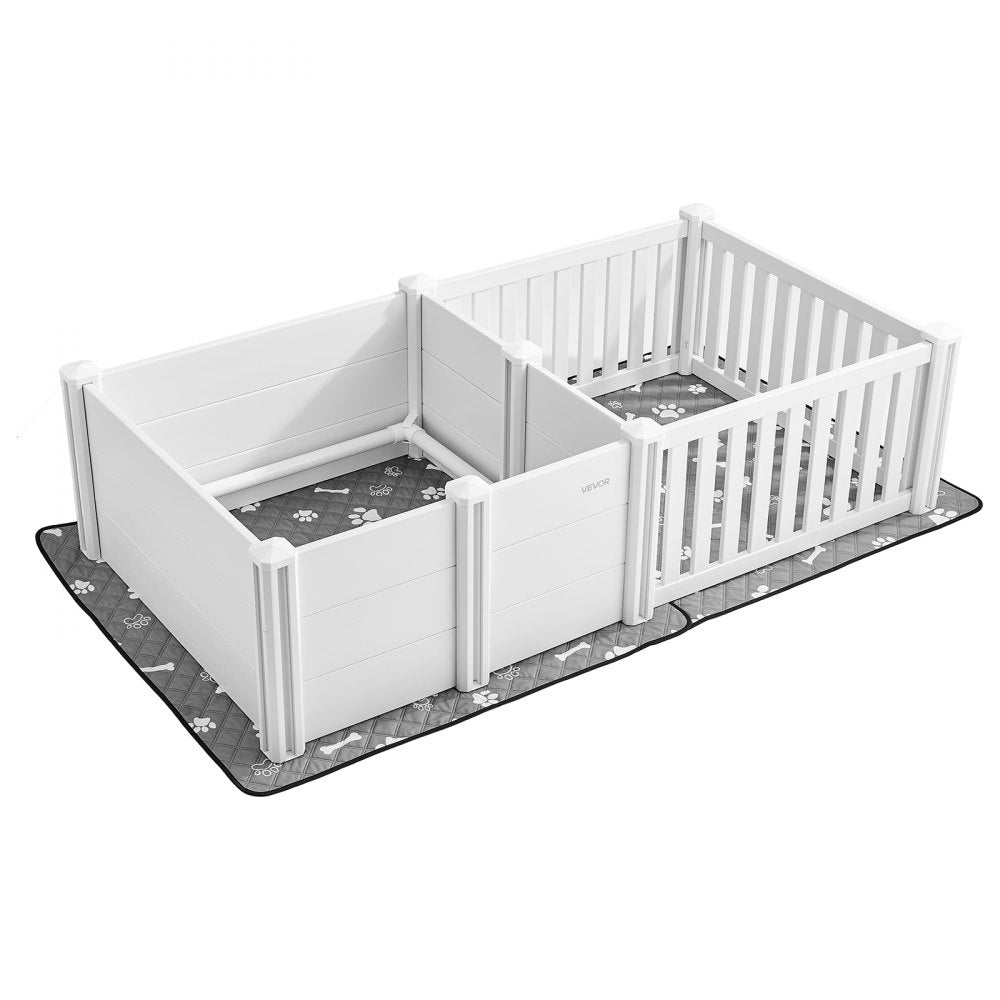Dog Whelping Pen Box Adjustable Door Height for Medium Dog 1.86x0.97x0.5 m