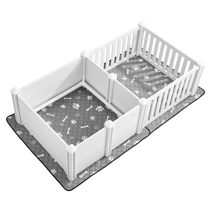 Dog Whelping Pen Box Adjustable Door Height for Medium Dog 1.86x0.97x0.5 m