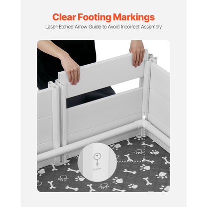Dog Whelping Box 2370 x 1230 x 460 mm 2-Room Layout for Extra Large Dogs