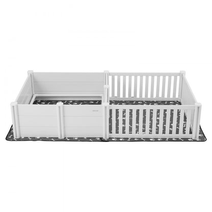 Dog Whelping Box 2370 x 1230 x 460 mm 2-Room Layout for Extra Large Dogs