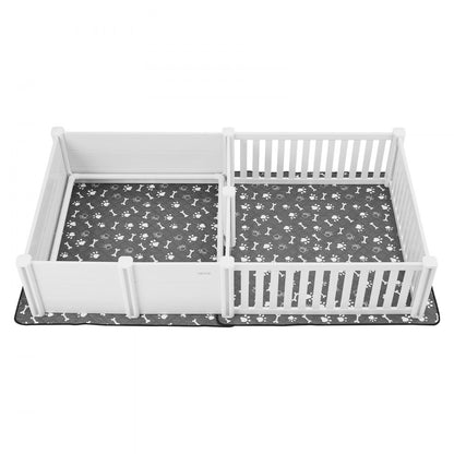 Dog Whelping Box 2370 x 1230 x 460 mm 2-Room Layout for Extra Large Dogs
