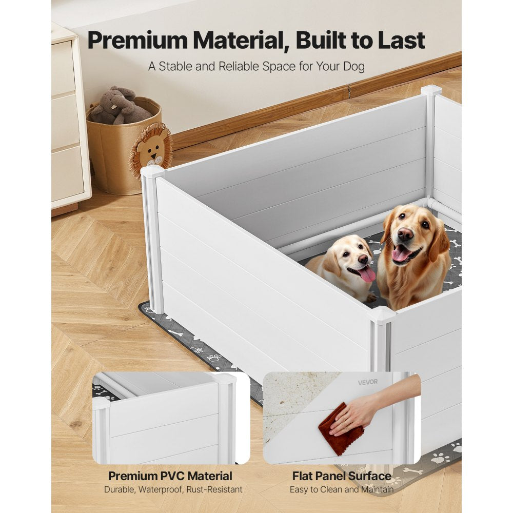 Dog Whelping Box 152x152x61 cm Door Height Adjustable for Extra Large Dogs