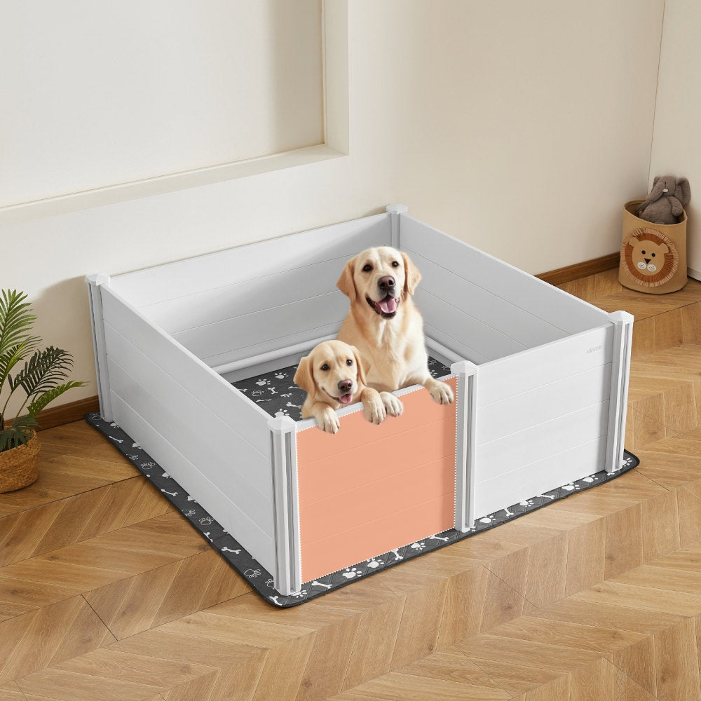 Dog Whelping Box 152x152x61 cm Door Height Adjustable for Extra Large Dogs