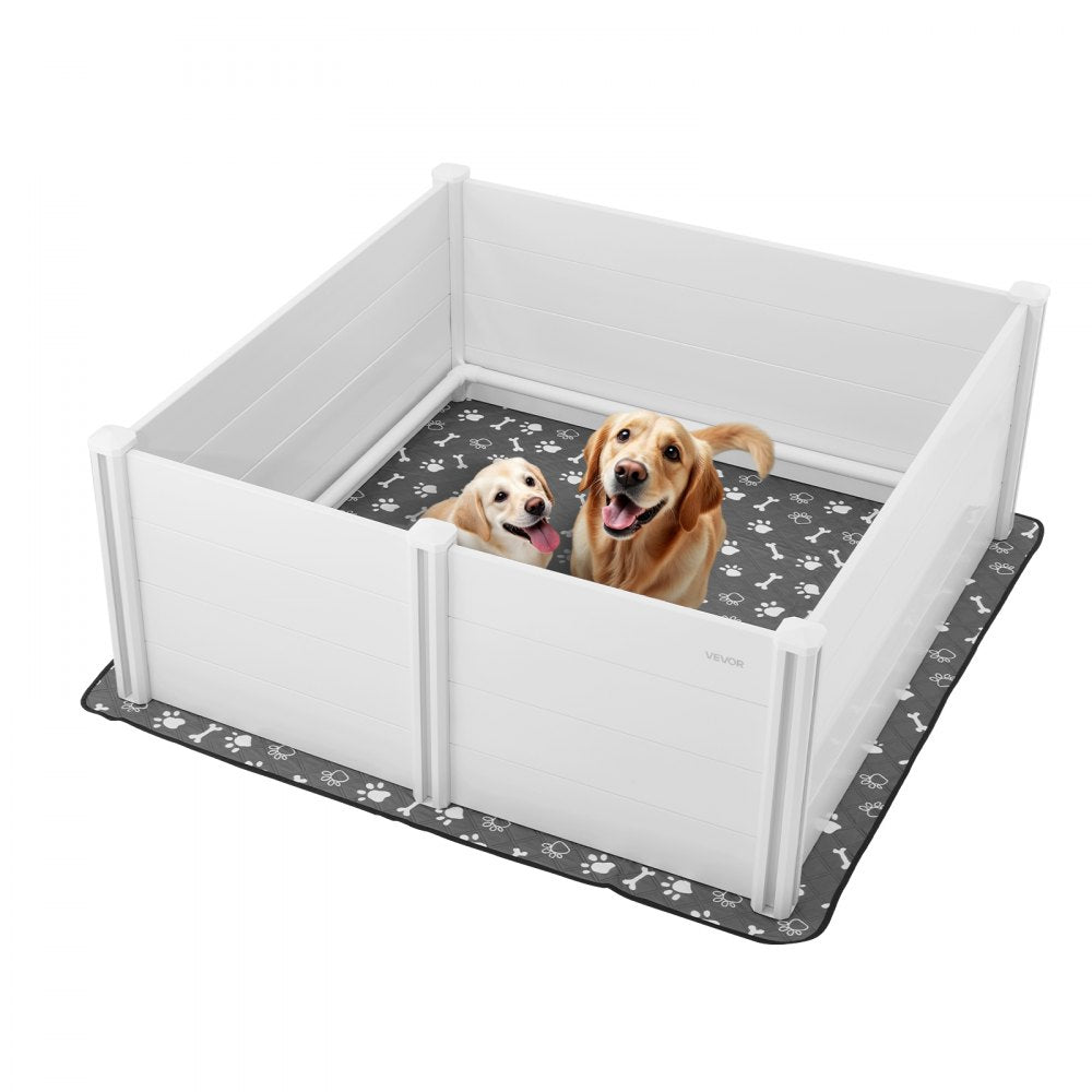 Dog Whelping Box 152x152x61 cm Door Height Adjustable for Extra Large Dogs