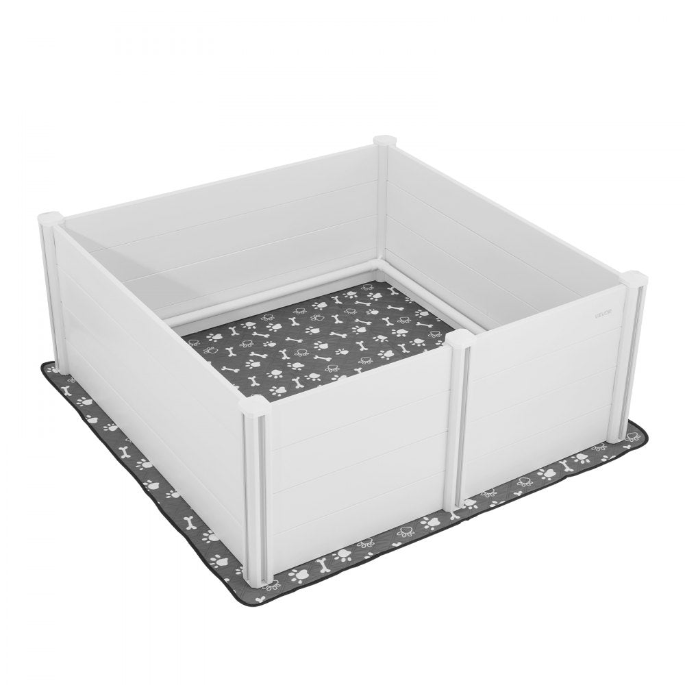 Dog Whelping Box 152x152x61 cm Door Height Adjustable for Extra Large Dogs