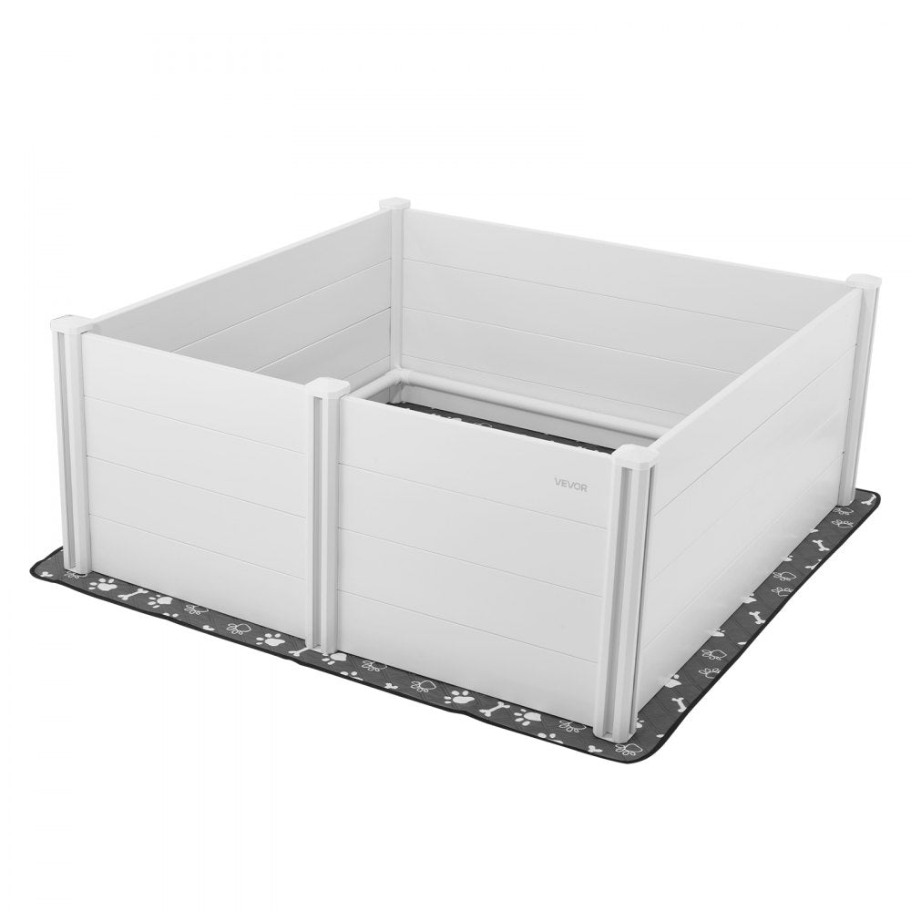 Dog Whelping Box 152x152x61 cm Door Height Adjustable for Extra Large Dogs