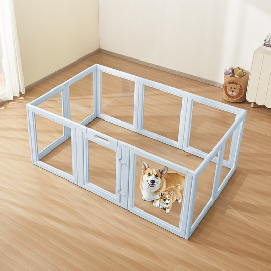 Dog Whelping Pen Box with Window Transparent for Large Dogs 1.9x1.2x0.7 m