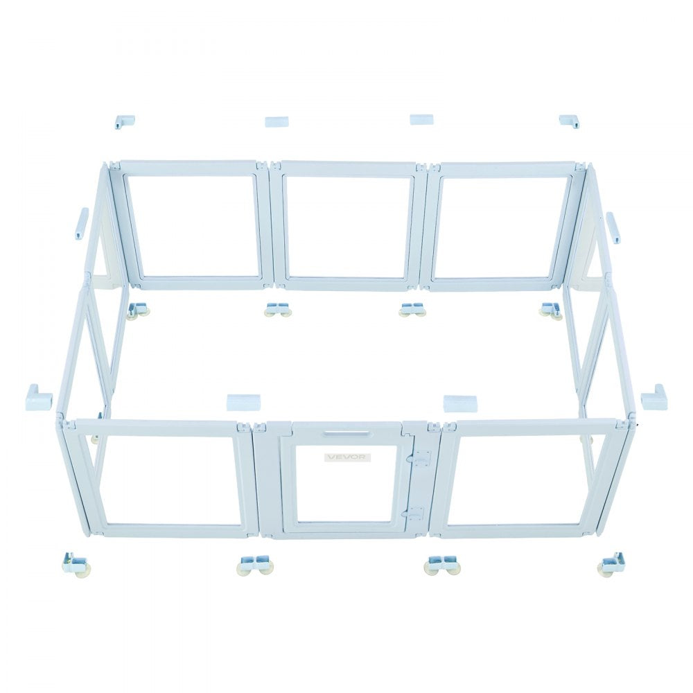 Dog Whelping Pen Box with Window Transparent for Large Dogs 1.9x1.2x0.7 m