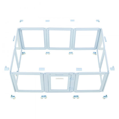 Dog Whelping Pen Box with Window Transparent for Large Dogs 1.9x1.2x0.7 m