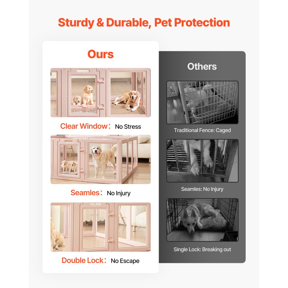 Whelping Pen Box for X-Large Dogs with Window Transparent 1.54x1.5x0.6 m