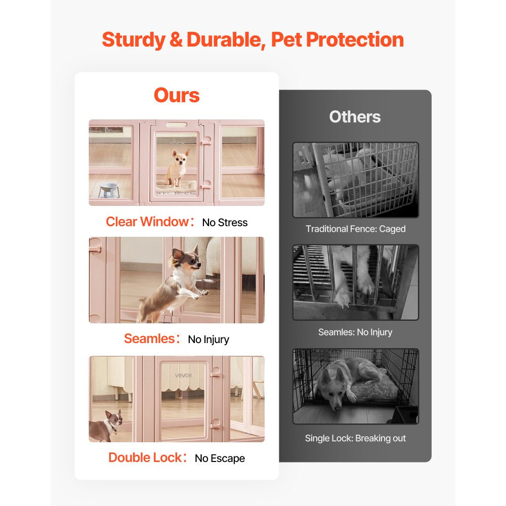 Dog Whelping Pen Box with Window Transparent for Medium Dogs 1.54x1x0.6 m