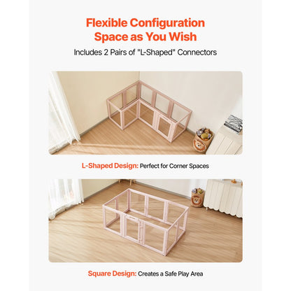 Dog Whelping Pen Box with Window Transparent for Medium Dogs 1.54x1x0.6 m