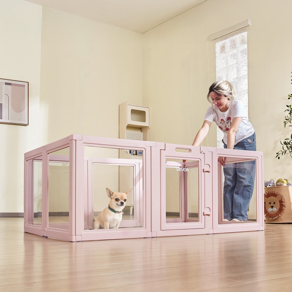 Dog Whelping Pen Box with Window Transparent for Medium Dogs 1.54x1x0.6 m