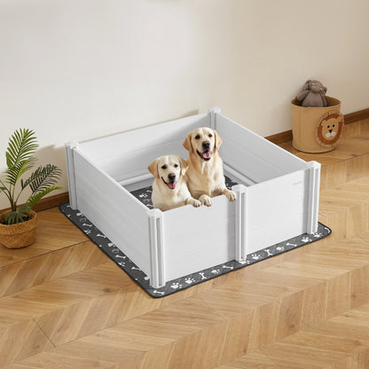 VEVOR Dog Whelping Box 1220 x 1220 x 460 mm Door Height Adjustable for Large Dog