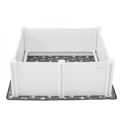 VEVOR Dog Whelping Box 1220 x 1220 x 460 mm Door Height Adjustable for Large Dog
