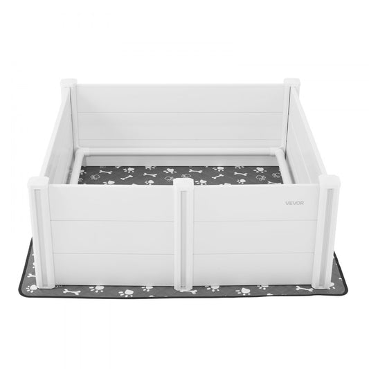 VEVOR Dog Whelping Box 1220 x 1220 x 460 mm Door Height Adjustable for Large Dog
