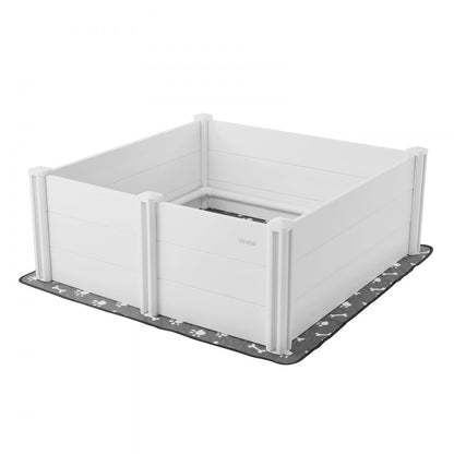 VEVOR Dog Whelping Box 1220 x 1220 x 460 mm Door Height Adjustable for Large Dog