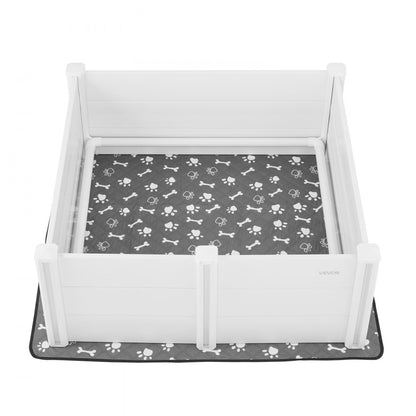 VEVOR Dog Whelping Box 1220 x 1220 x 460 mm Door Height Adjustable for Large Dog