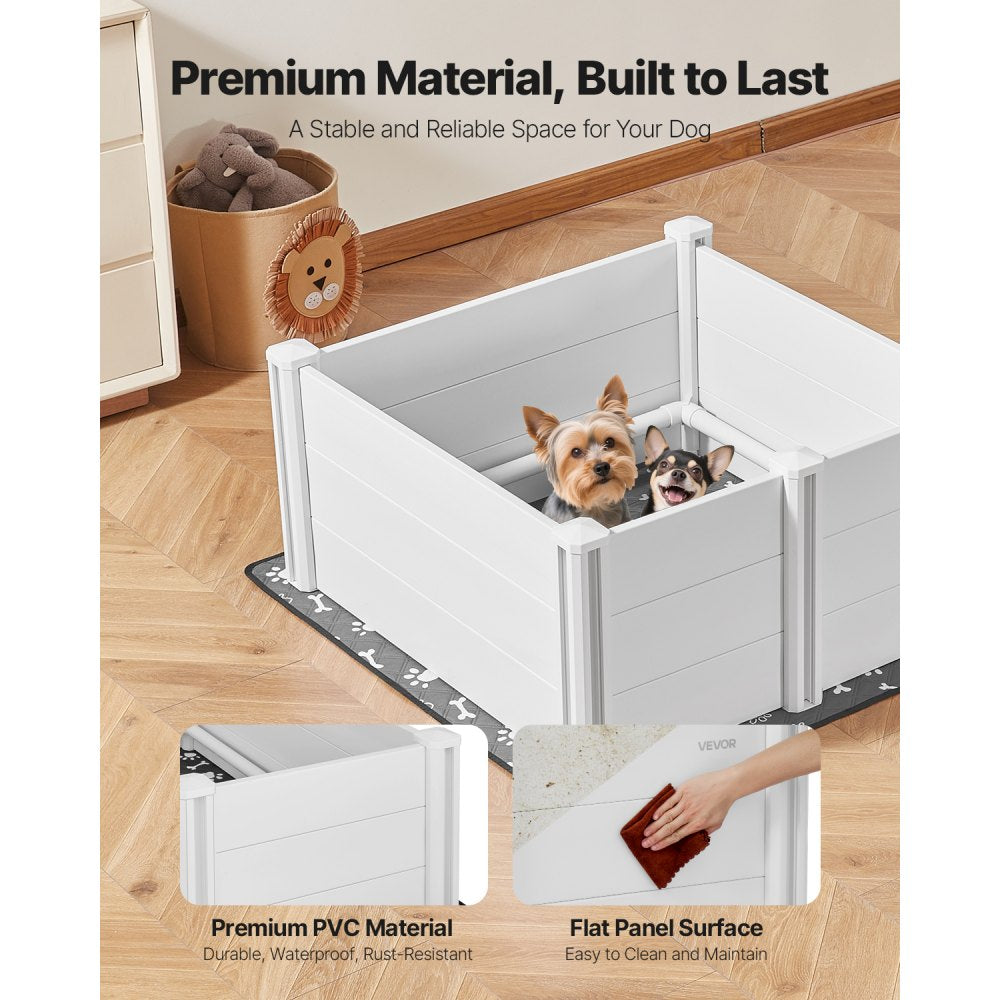 Dog Whelping Box 980 x 980 x 460 mm Door Height Adjustable for Medium Dog