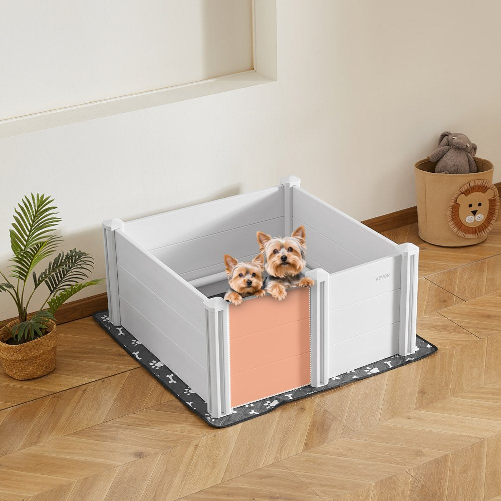 Dog Whelping Box 980 x 980 x 460 mm Door Height Adjustable for Medium Dog