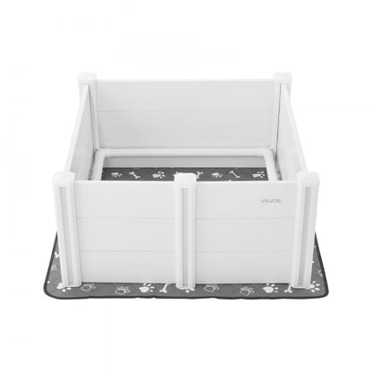Dog Whelping Box 980 x 980 x 460 mm Door Height Adjustable for Medium Dog
