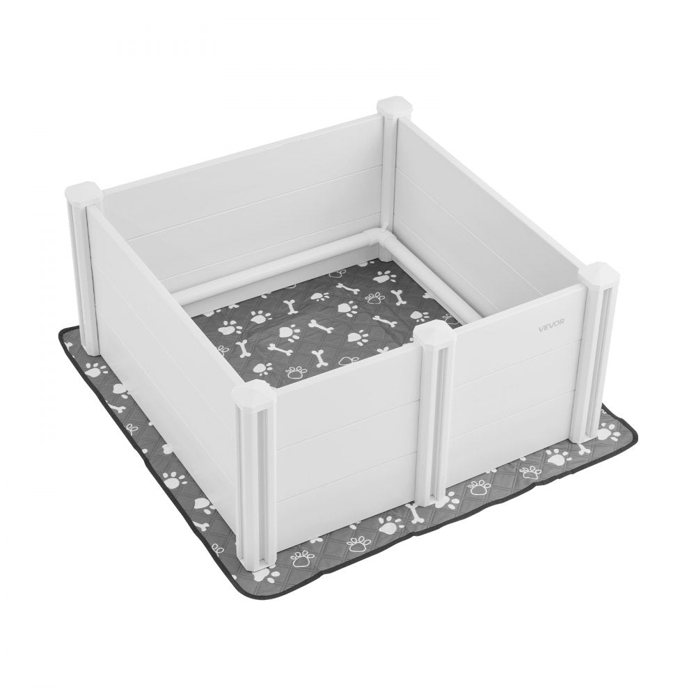 Dog Whelping Box 980 x 980 x 460 mm Door Height Adjustable for Medium Dog