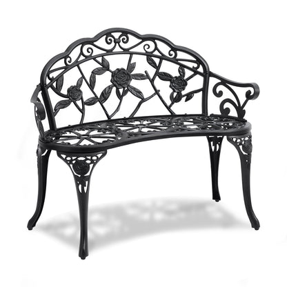 VEVOR Outdoor Bench, 38.8 inches Metal Garden Bench for Outdoors, 480 lbs Load Capacity