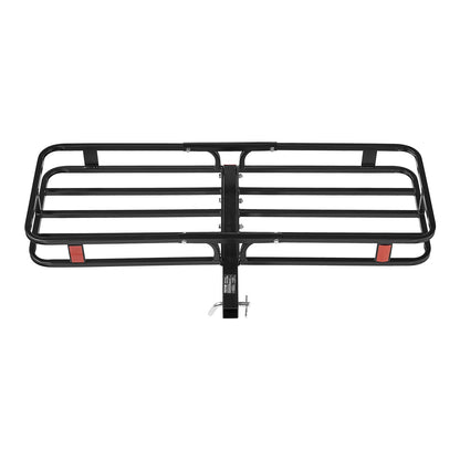 53" x 19" x 5", Hitch Cargo Carrier, 500 lbs Capacity Hitch Cargo Carrier with Hitch Stabilizer & Ratchet Straps, Hitch Mount Cargo Carrier with Cargo Net with Hook, Fit for SUVs