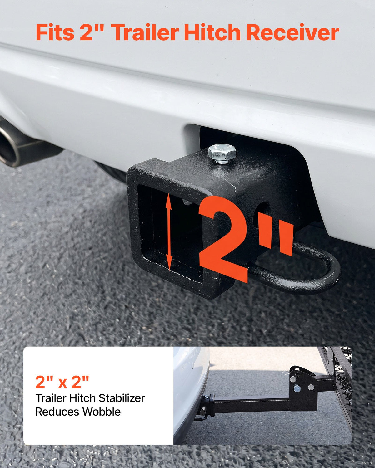 Hitch Mount Cargo Carrier, 1460 x 860 x 650 mm Folding Rear Luggage Rack Basket with Waterproof Cargo Bag, 227kg Capacity High-Strength Steel Hitch Cargo Carrier Fits 2" Receiver for SUV Pickups