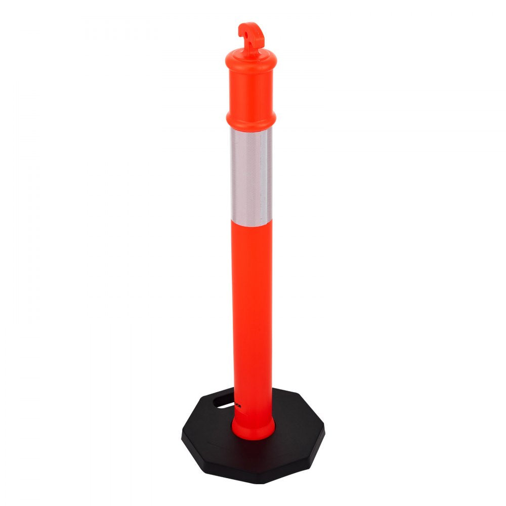 3 Pack Traffic Delineator Posts 1140 mm Traffic Safety Cones Weighted Base